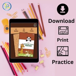 Handwriting Practice Workbook Series by EdALSA- Level 1- for Pre-schoolers up to Grade 1