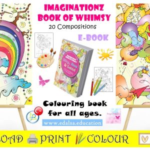 Imaginationz Book of Whimsy Sky, Sea & Land Colouring!