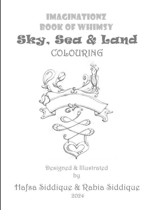 Imaginationz Book of Whimsy Sky, Sea & Land Colouring - Image 3